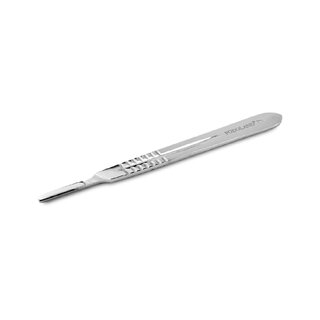 Podoland scalpel handle no. 4 – for blades 18–36D, 13.8 cm