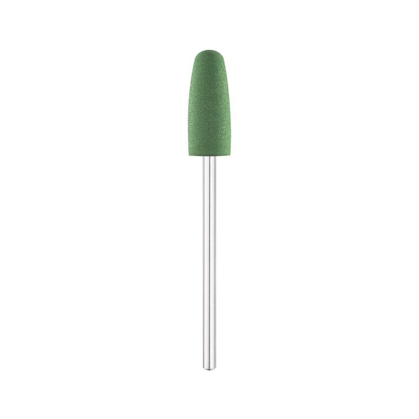 EXO gummifræser grøn, afrundet cylinder Ø 8,0 mm (400) – polerbit til neglefræser