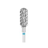 EXO Pro carbide nail drill bit, rounded cylinder – Ø 6.0 mm, L 14.0 mm, medium (blue)