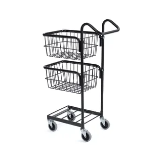 Minivagn svart med två korgar