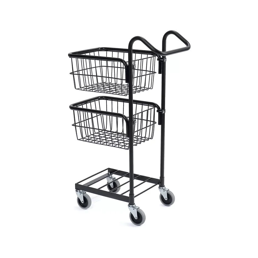 Minivagn svart med två korgar