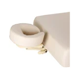 Table de soins SPA Sillon Siesta couleur crème avec base marron clair