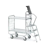 Step trolley 100, 2 shelves
