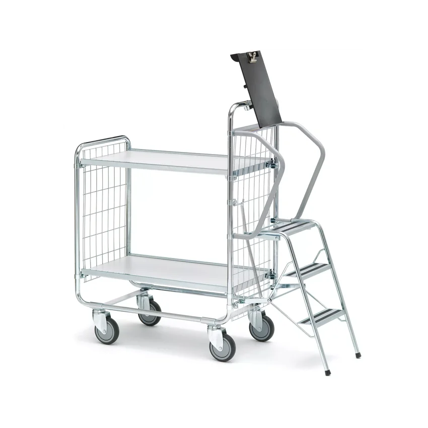 Step trolley 100, 2 shelves