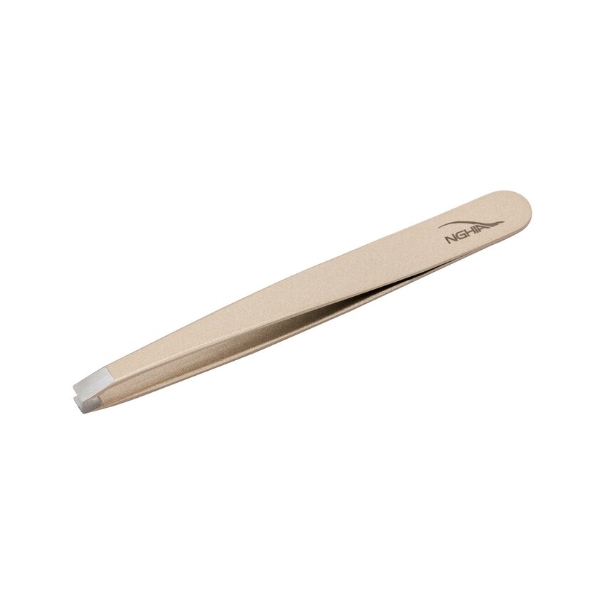 Nghia Export N.404 – pincet med lige spids, guld, 9,5 cm