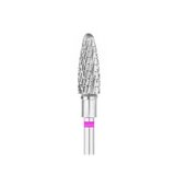 EXO Pro carbide nail drill bit, oval – Ø 5.0 mm, L 13.0 mm, cross cut (purple)