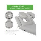 Fortis 5 ERGO massagebänk, elektrisk fotkontroll, ljusgrå