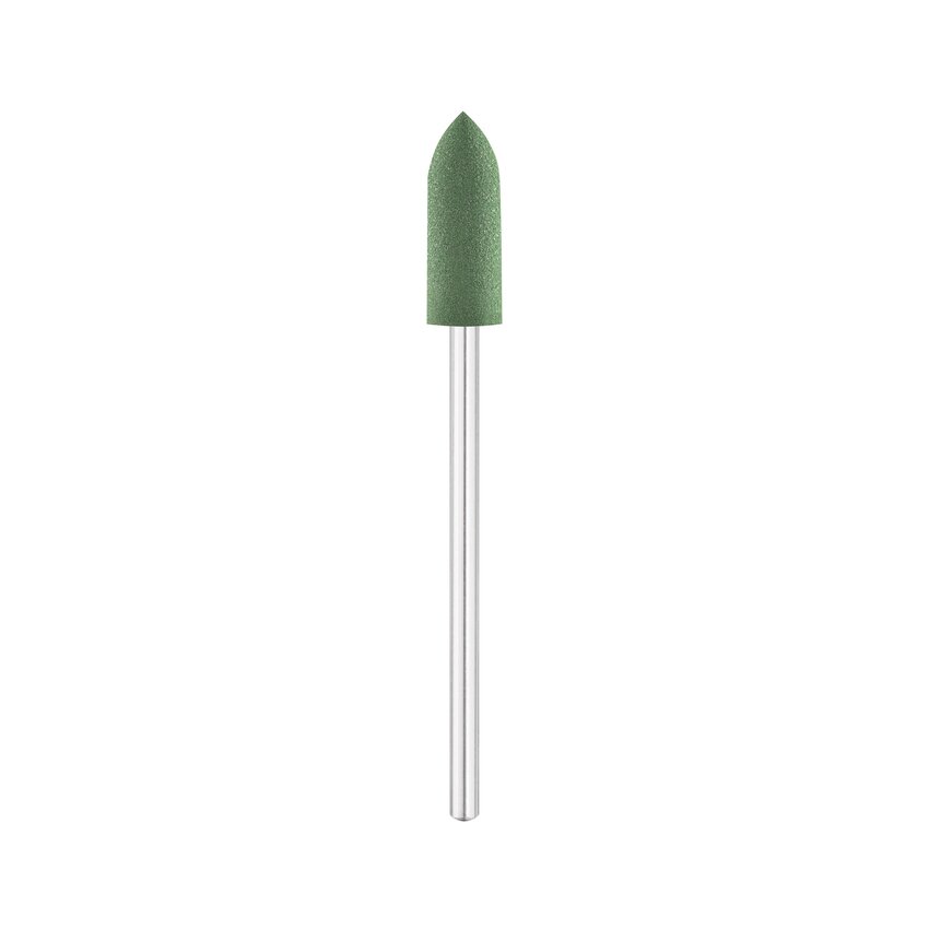EXO gummifræser grøn, cylinder med spids Ø 5,5 mm (32) – polerbit til neglefræser