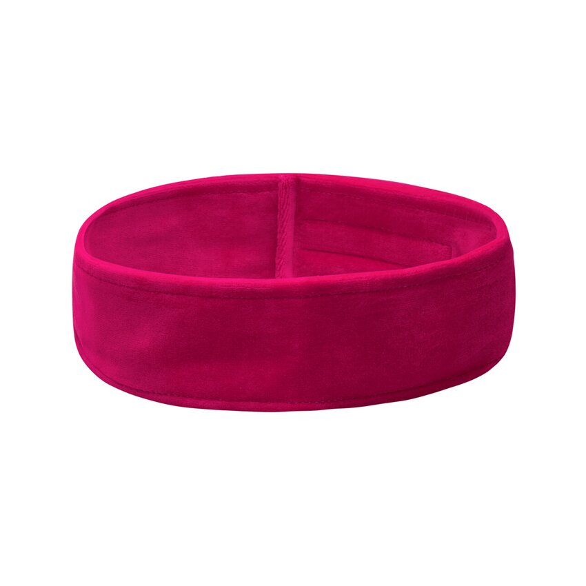 Velour hair band – fuchsia
