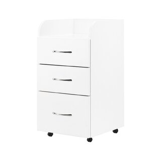 Activeshop Kombi – skab med hjul og 3 skuffer til fodpleje, hvid
