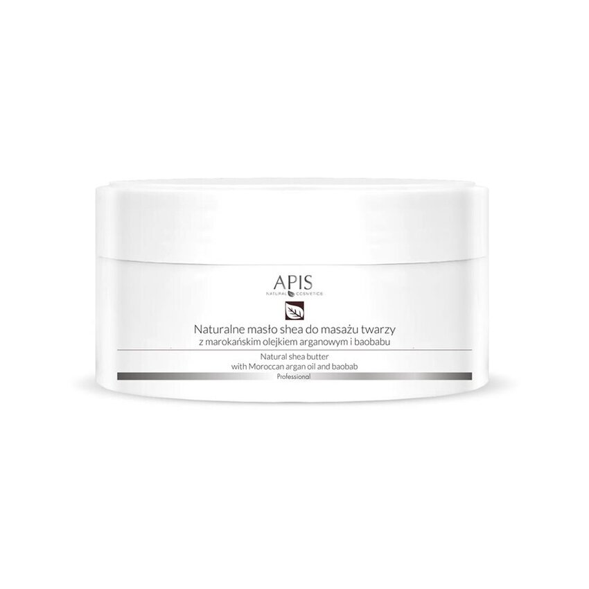 Apis Natural Shea Butter – shea butter for facial massage with argan and baobab oil 100 g