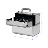 Grande trousse de maquillage - Argent
