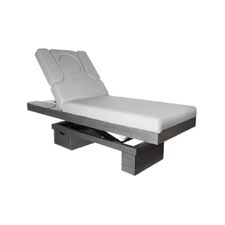 Lit cosmétique spa azzurro wood 815b chauffant gris clair