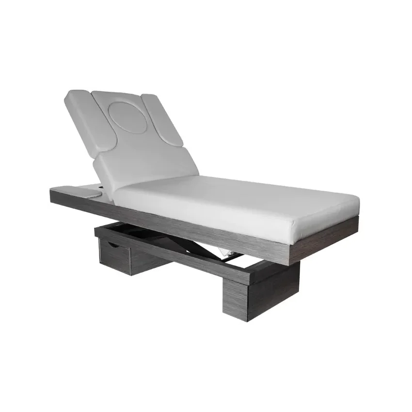 Spa cosmetic bed azzurro wood 815b heated light grey
