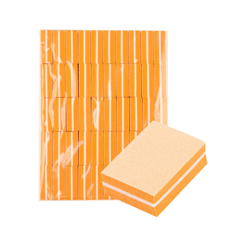 Activeshop mini polishing block 100/180 – orange, 50 pcs