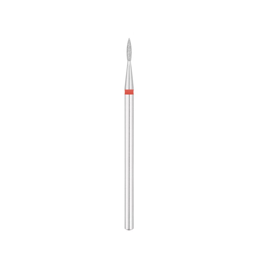 EXO PRO diamantfräs, flamma Ø1,8 mm – fräsbit för nagelfräs, fin (röd)