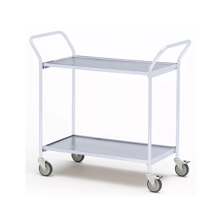 Table trolley with two handles, 2 shelves