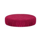 Terry stool cover with elastic – fuchsia, for 30–35 cm seats
