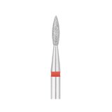 EXO PRO diamantfräs, flamma Ø2,1 mm – fräsbit för nagelfräs, fin (röd)