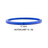 Silicone gasket for Woson Type D 8 L autoclave, grey, 11 mm