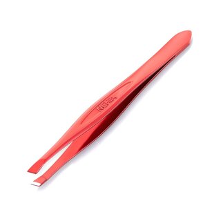 Nghia Export T-01 – pincett med sned spets, röd, 9 cm