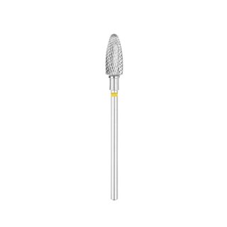 EXO Pro kovametalliterä, ovaali – Ø 6,0 mm, L 14,0 mm, hieno ristihammastus (keltainen)