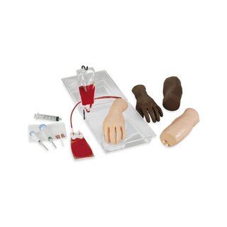 Entrenamiento de brazo y mano para inyecciones intravenosas