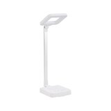 Elegante Square 804 – LED-skrivebordslampe 6 W, hvid