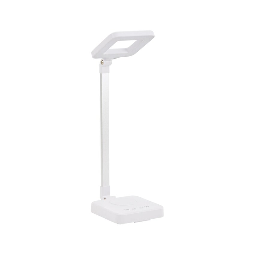 Elegante Square 804 – LED-skrivebordslampe 6 W, hvid