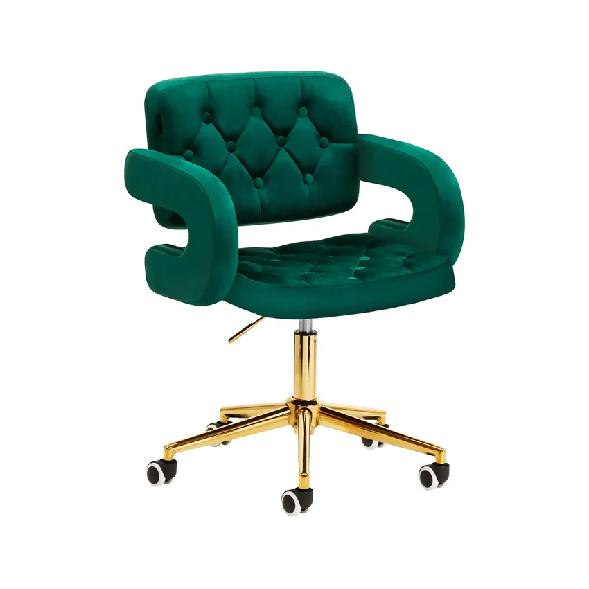 4Rico Makeup chair with wheels QS-OF213G green