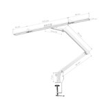 Glow L03 – LED-behandlingslampe til bordmontering 24 W, hvid
