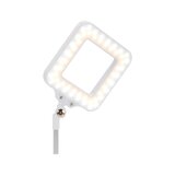 Elegante Square 804 – LED-skrivebordslampe 6 W, hvid