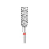 EXO Pro carbide nail drill bit, cylinder – Ø 5.0 mm, L 12.5 mm, fine (red)