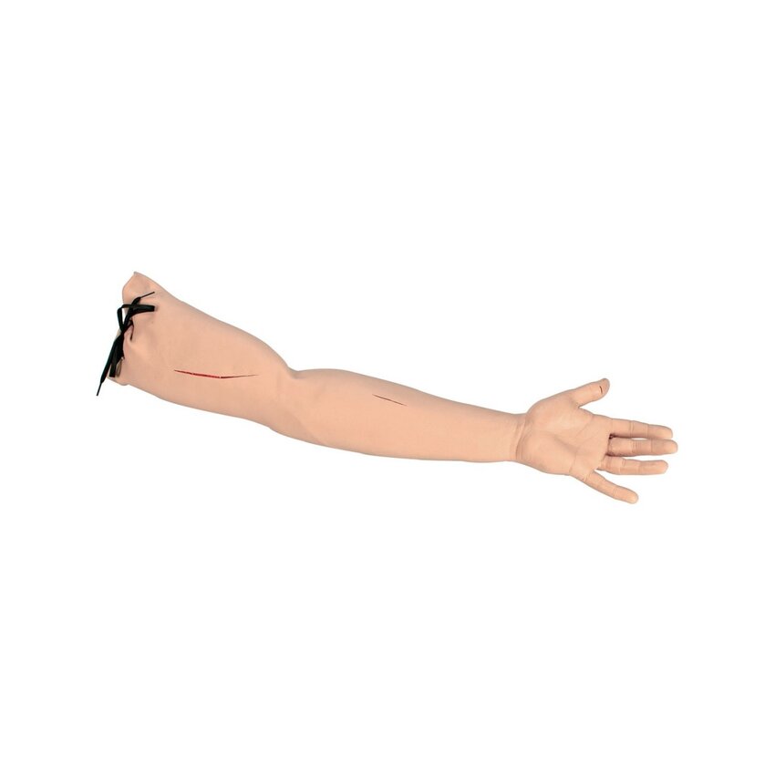 Extremidad superior para practicar técnicas de sutura.