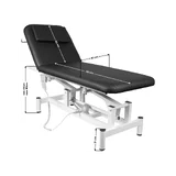 Elektrisk Massagebänk, 1 Motor, Svart