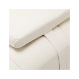 Franges blanches pour table de soins Umbra avec base dorée