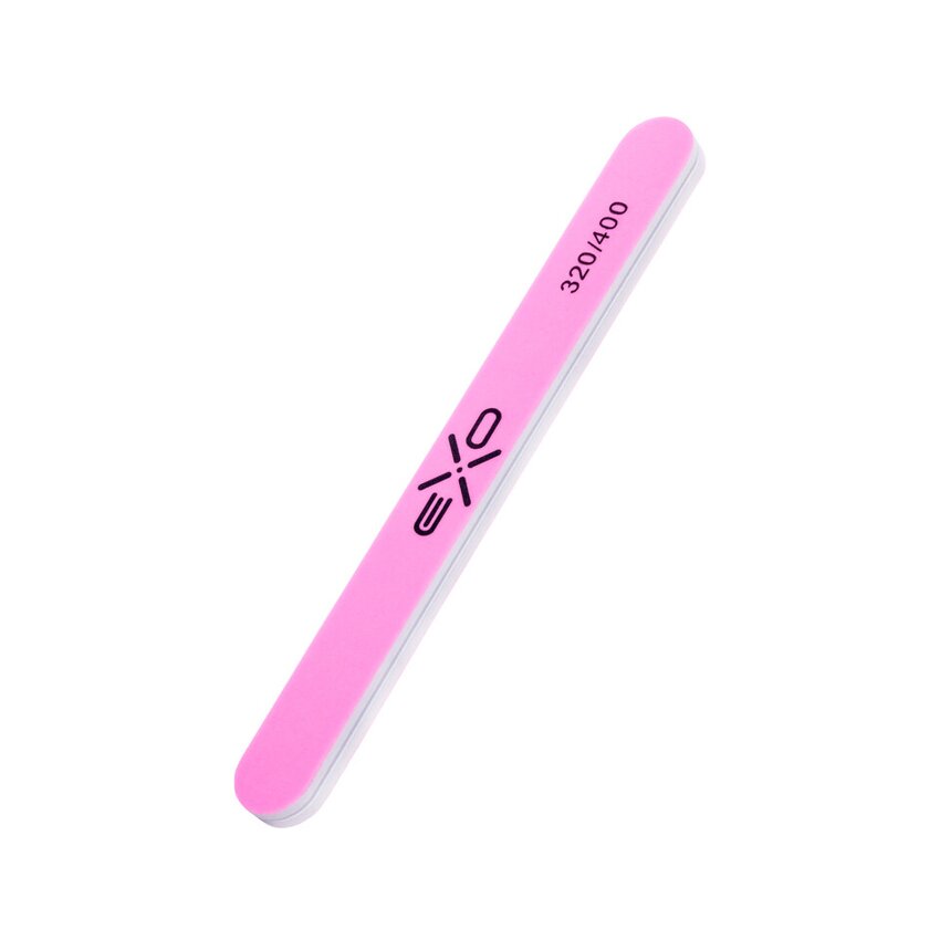 EXO polishing buffer straight 320/400 – for pre-polishing of acrylic and gel, 10 pcs