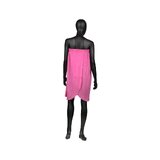 Terry salon cape – pink, 70 x 150 cm