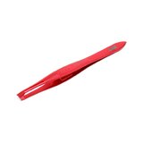 Nghia Export N-425 – pincett med sned spets, röd, 9 cm