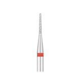 EXO PRO diamond bit, rounded cone Ø1.0 mm – nail drill bit, fine (red)