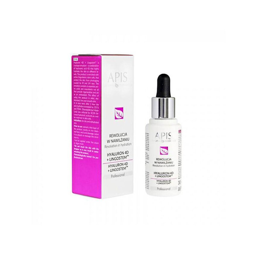 Apis Hyaluron 4D + Ligost™ – återfuktande emulsion med hyaluronsyra och lingonstamceller 30 ml