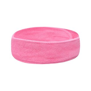 Frottéband för hår – rosa