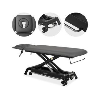 Table de traitement ergonomique Evero Cross X4 avec support plantaire - gris