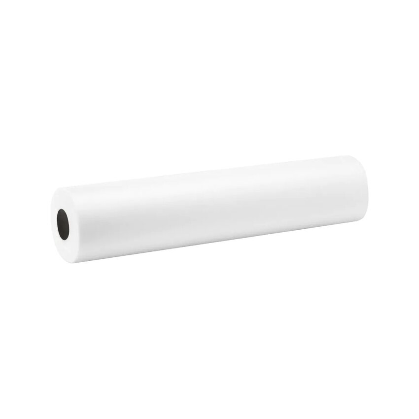 Engångsunderlägg av non-woven på rulle 80 cm x 100 m – 18g EKO, perforerat, vitt