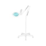 Glow Moonlight 8012/5" – LED-förstoringslampa med stativ på hjul, vit