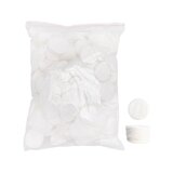 Vatrondeller til kosmetik – hvide, 500 g (ca. 1 200 stk.)
