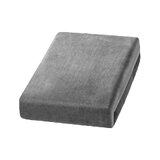 Fitted velour sheet for treatment chairs – grey, 70 x 190 cm
