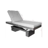 Spa cosmetic bed azzurro wood 815b heated light grey