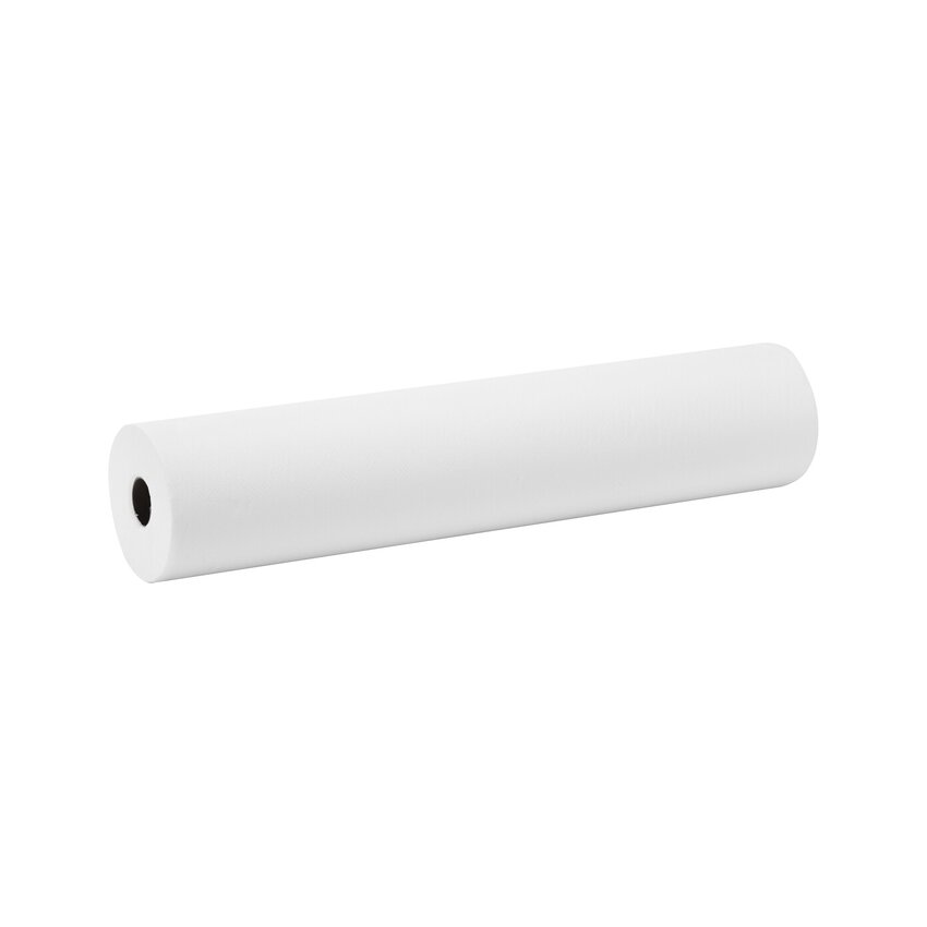 Engångsunderlägg av papper på rulle 60 cm x 80 m – ProtectLine Med, perforerat, vitt