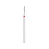EXO PRO diamantfräs, flamma Ø2,1 mm – fräsbit för nagelfräs, fin (röd)